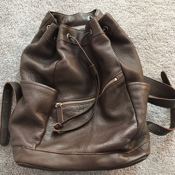 L.L. Bean Bags Ll Bean Leather Backpack Poshmark